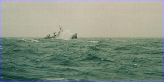 Z 2 nach dem Auslaufen in Brest 1962