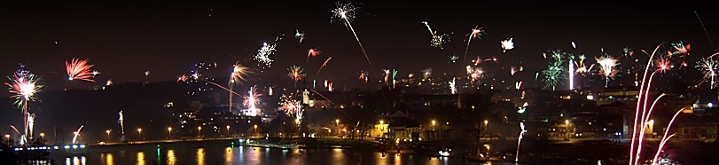 Essen-Kettwig Silvester-Feuerwerk 2013