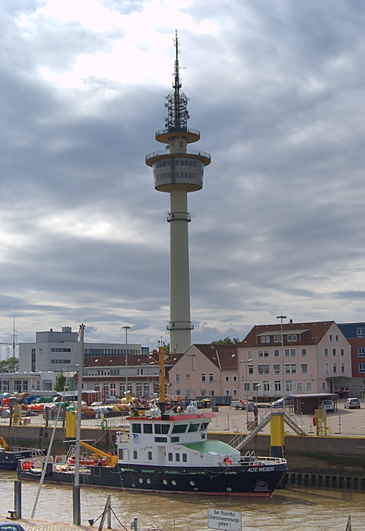 Geeste und Fernmeldeturm von Bremerhaven