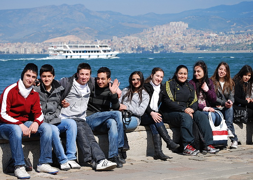 Jugendgruppe in Izmir