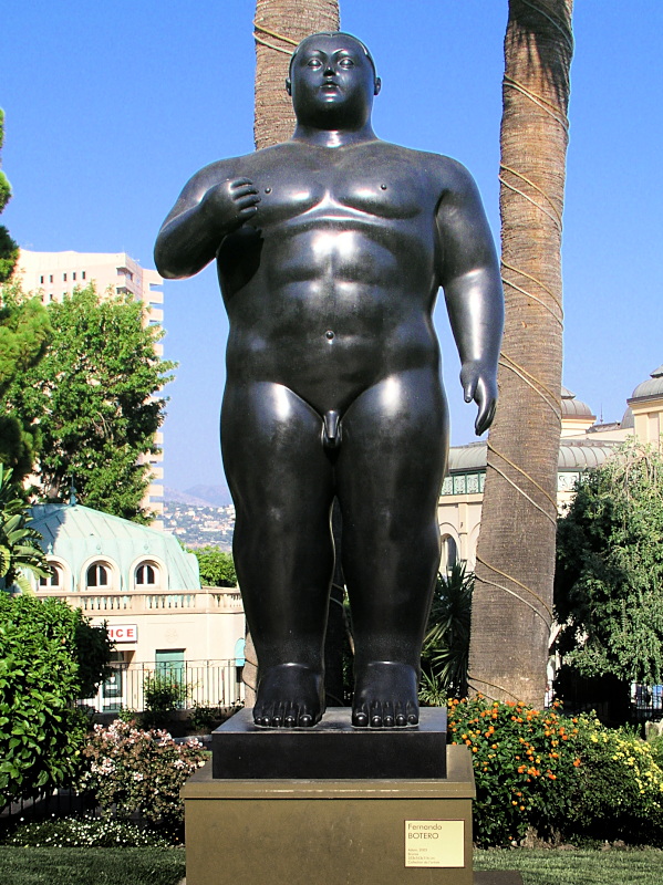 Botero: Skulptur Adam, Monte Carlo 2004