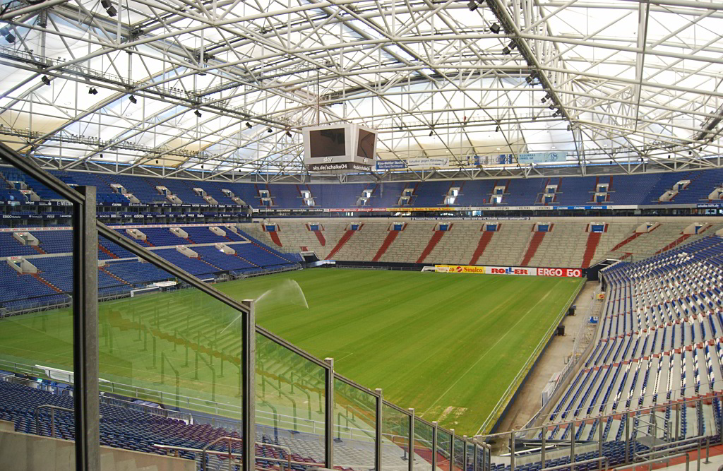 Schalke-Stadion, Innenraum, Foto: Heinz Albers