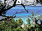Fidschi: Blick von der Erhebung auf das türkisfarbene Meer