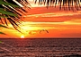 Sonnenuntergang auf der Fidschi-Insel Matamanoa