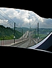 Blick aus dem F�hrerstand des ICE 3