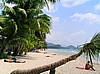 Tropischer Strandabschnitt in Höhe des Koh Chang-Hotels.