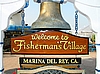 Los Angeles, Fisherman's Village, Schiffsglocke am Eingang