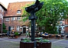 Café Glockenhof und Lunasäule Lüneburg
