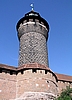 Nürnberg: Stadtmauer mit Wehrturm