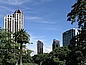 Auckland-Buildings: Metropolis Apartments (155m), das IAG (104m ), das  BNZ (106m), das ANZ (143m) und das AXA