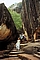 Felsenmassiv con Sigiriya. Beginn des Aufstiegs
