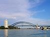 Sydney Harbour Bridge mit Milsons Point und Dawes Point