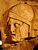 Relief mit Kopf eines Soldaten