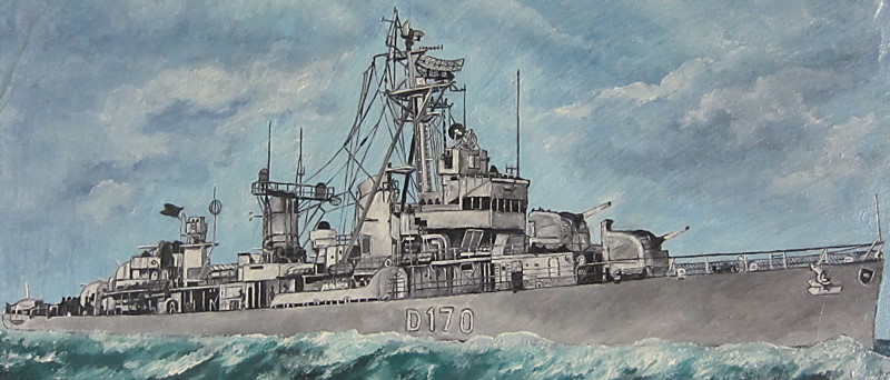 Fletcher Class Destroyer D170, ex USS DD515 Anthony, Copyright Heinz Albers Fletcher Class - Zerstörer 1 - D170 - Z 1